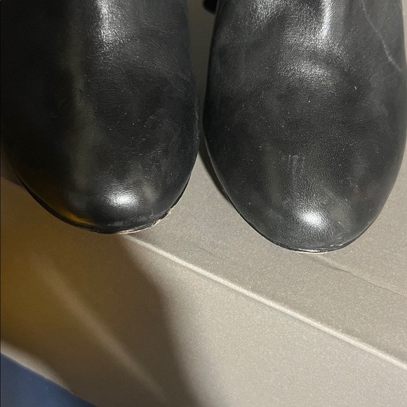 Vero Cuoio vi- tiona Black Leather Heeled Boots - Picture 8 of 10